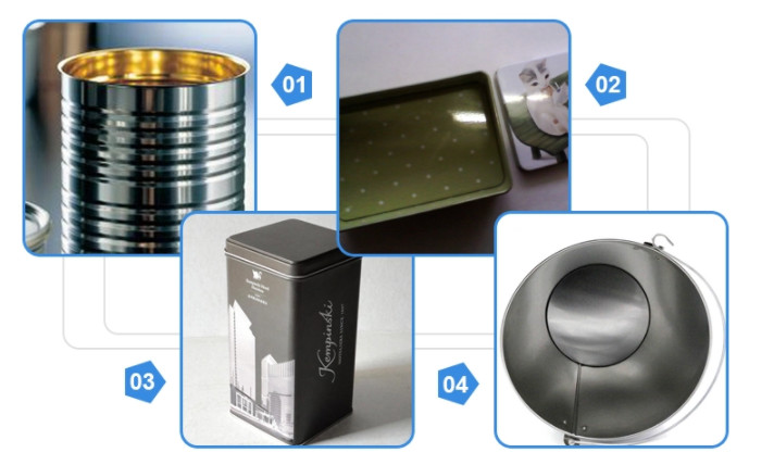 T4 5 . 6 / 2.8 Tin Coated Steel Sheet / Electrolytic Tinplate T1-T5 Food Grade