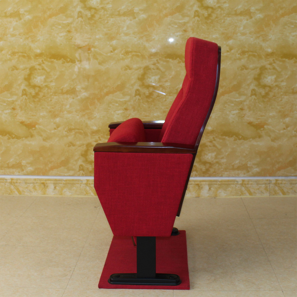 ODM Multiscene Red Movie Theater Seats , High Density Folding Auditorium Chairs