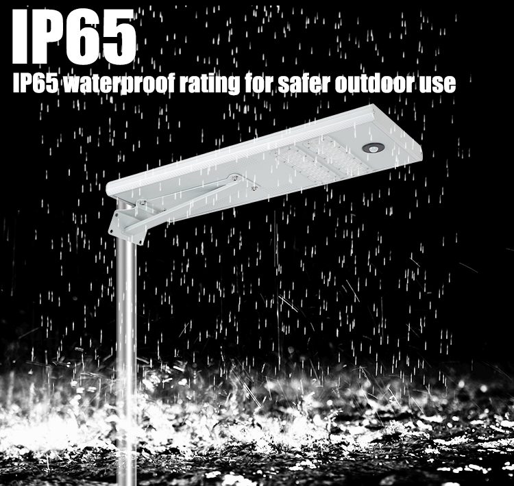 Polycrystalline 10V/40-60W Aluminum IP65 Integrated All In One Solar Street Light