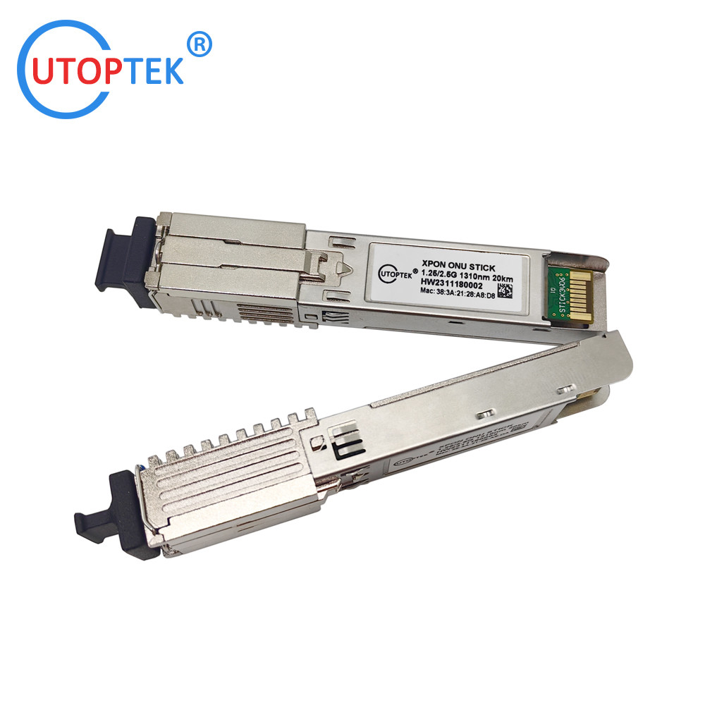 XPON STICK ONU 1.25G/2.5G SFP Module Tx1310nm/Rx1490nm with SC 20km for both EPON and GPON Using