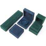 Customized Dark Velvet Jewelry Box for Luxury Necklace Earrings Bracelet Ring 9