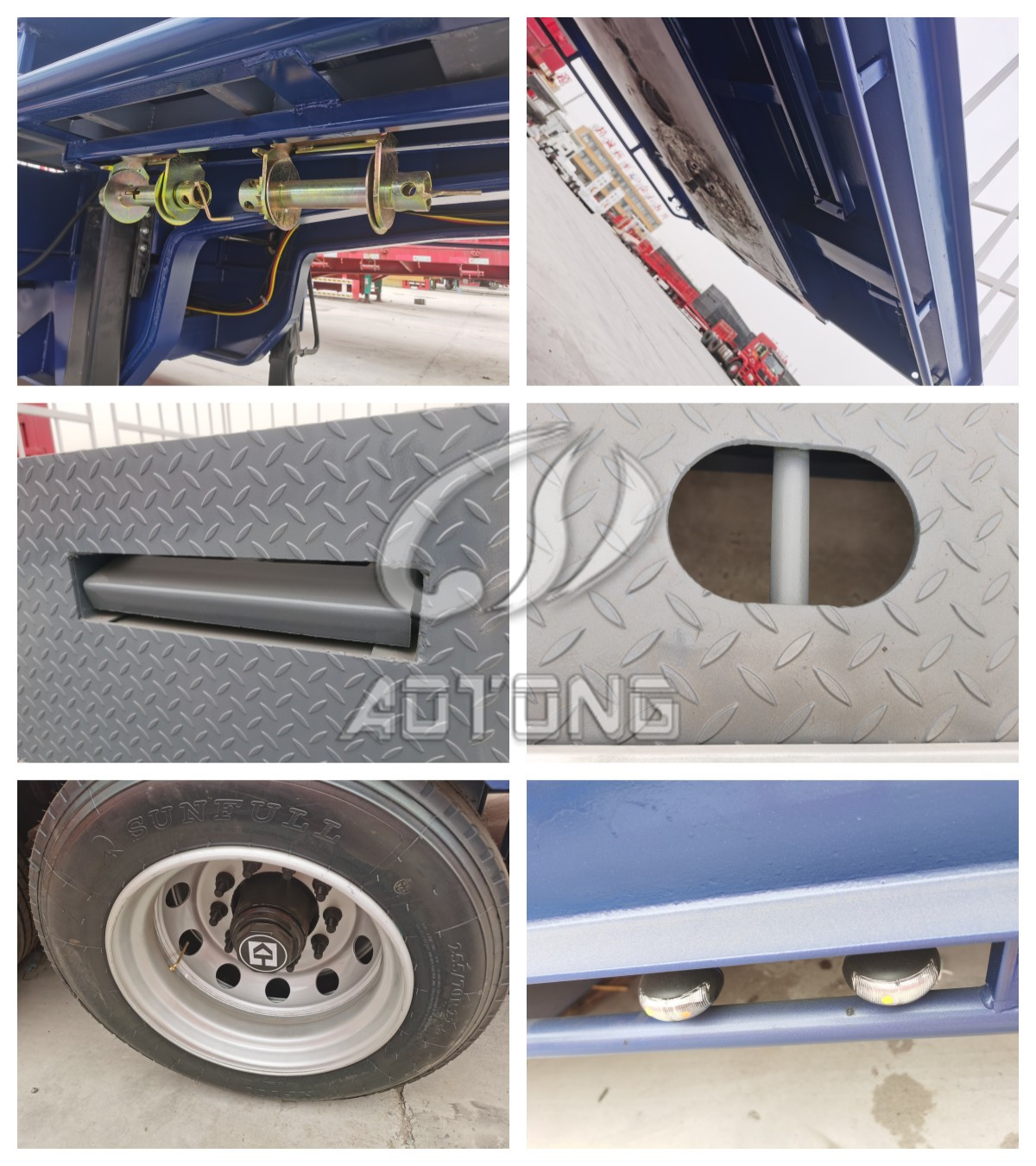 11.5 Axle 3-Axle Low Bed Drop Deck Trailer for Heavy Equipment Transport