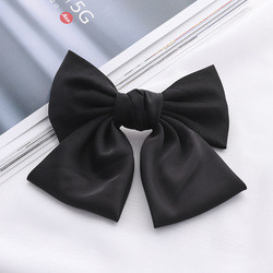 Custom Cute Bobby Pin Big Bows Hair Clip Bulk Satin Hair Accessories For Girls