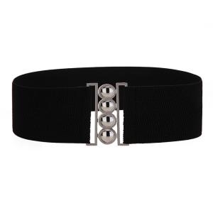 China Four Ring White Dress Belt Womens 60cm Invisible Buckleless Belt wholesale