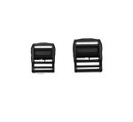 40mm Electrophoresis Black Heavy-duty metal webbing cam buckles with the