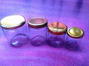 China 50g,100g,120g,200g and 250gram high transparent glass caviar jar with metal screw lid wholesale