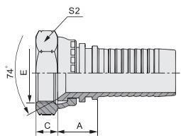 Jic Carbon Steel Female Hydraulic Hose Connectors Reusable Hydraulic Hose Swivel Fitting