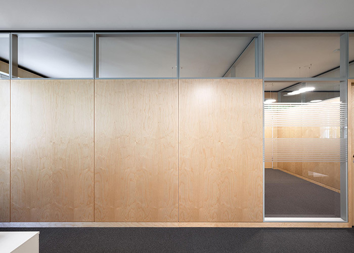 Removable Interior Walls Office Partition Indoor Solid Partition Wall With Swing Door