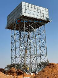 HDG Galvanized Steel Panels Bolted Assembled 30000 Liters Water Tank Stands On