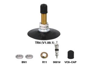 China TR4 V1.09.1 Tube Valve Stem Base , Motorcycle Tire Valve Environmental Protection wholesale