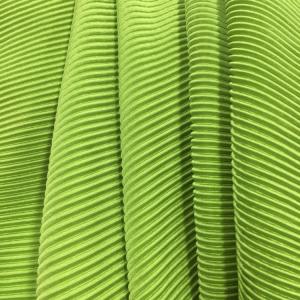 China Supple Stretch Plisse 100% Polyester Pleated Fabric Stripe Fluid 200g wholesale