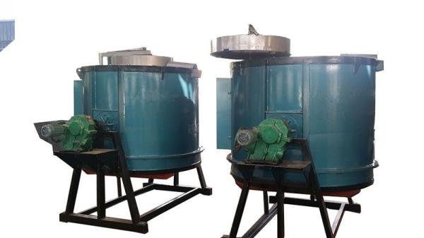Aluminum Copper Crucible Melting Furnace , Ingot Producing Electric Metal