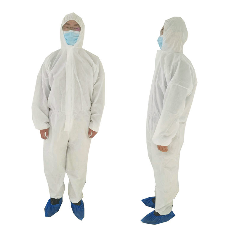 Bunny Chemical Resistant PPE Coveralls Elastive Waist With Hood