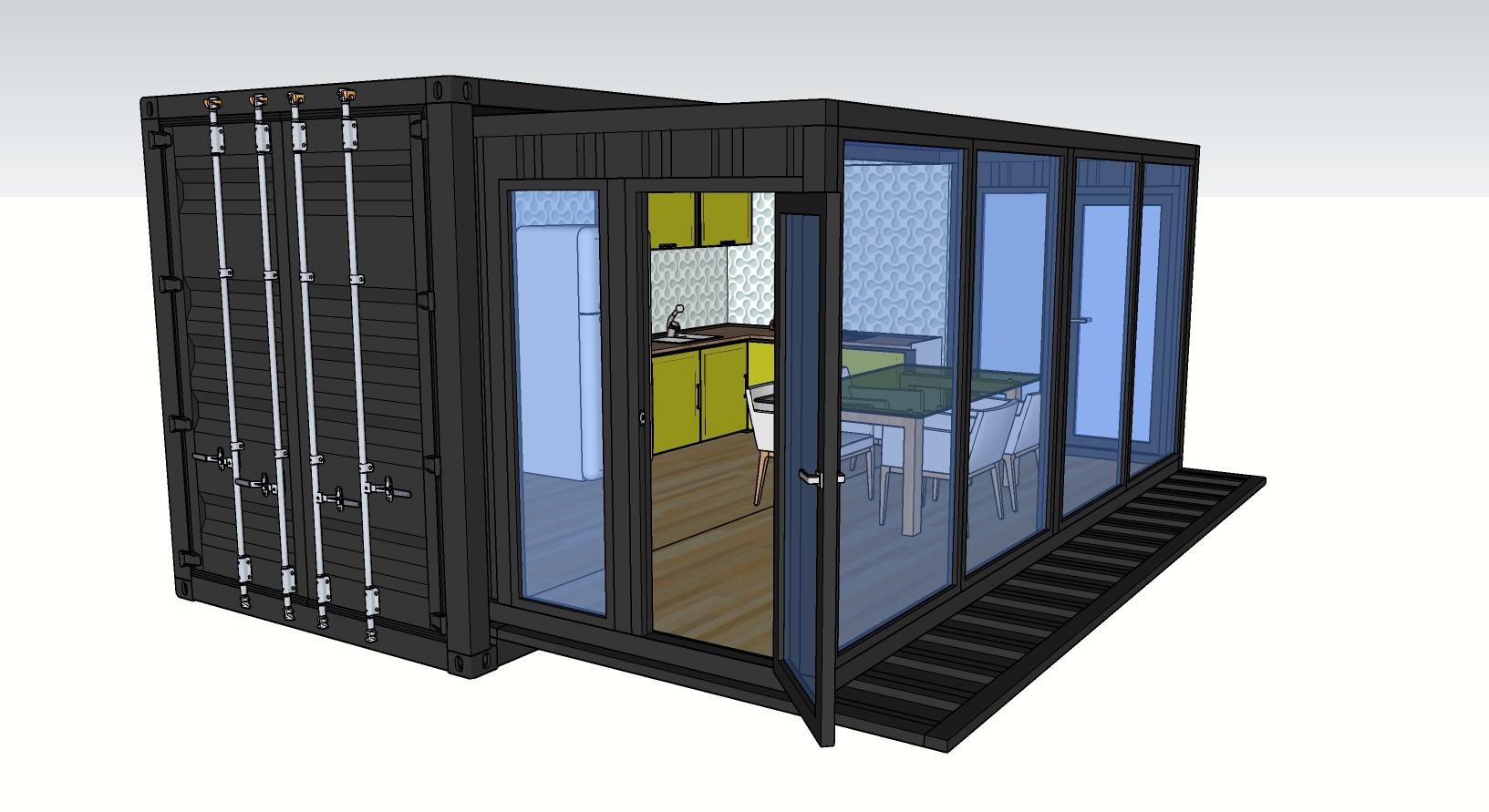 Single Double Room 20ft Prefab Expandable Modular House