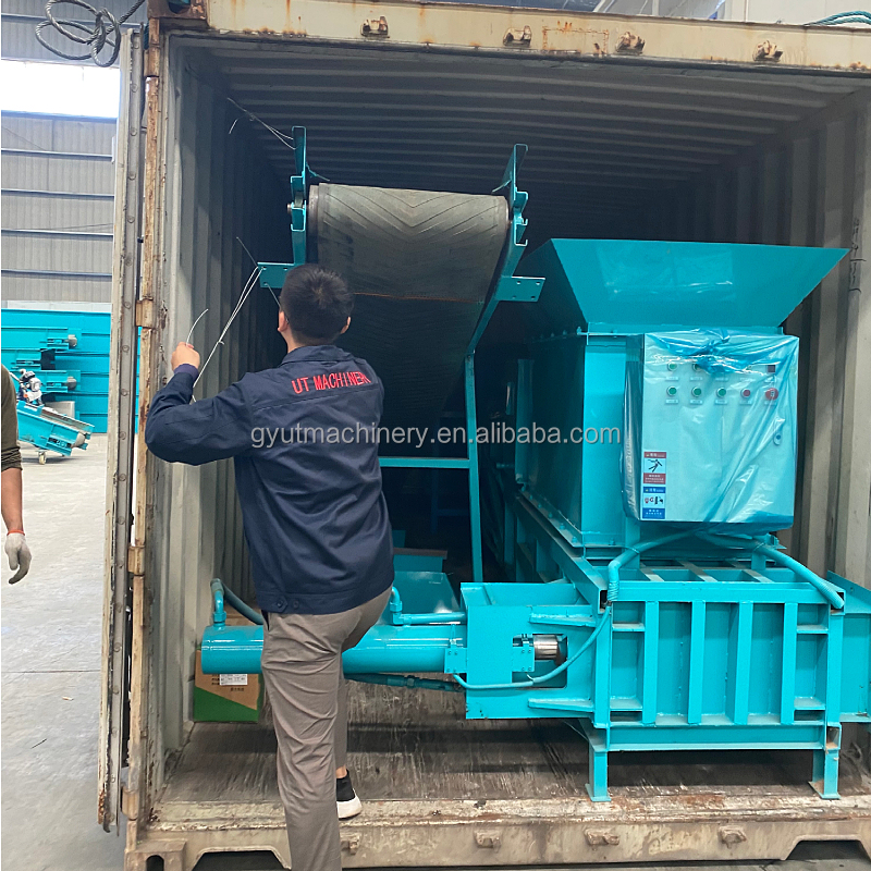 Tractor Trailed Electric Motor Wood Sawdust Baler Machine for Bedding Compressing