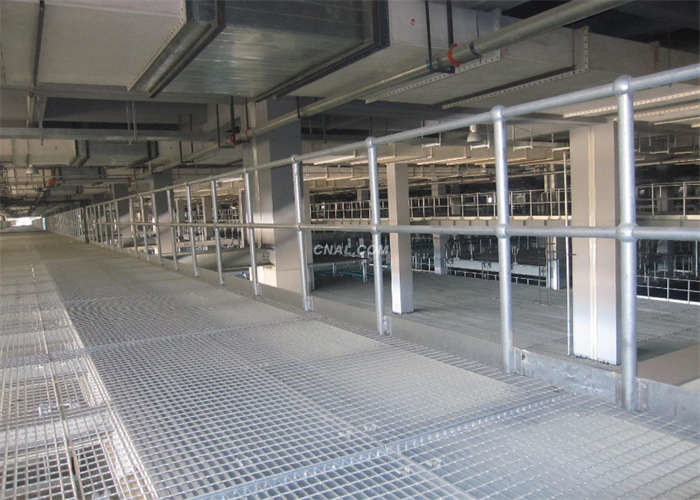 Q235 Hot Dipped Galvanised Steel Platform Steel Grating 32X5mm