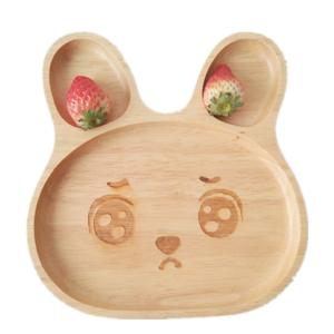 China Natural Wooden Serving Plates 20x20cm Childred Beech Wooden Platter Tray wholesale
