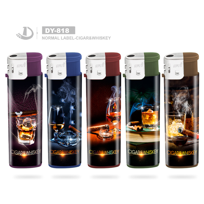 Portable Butane Electronic Lighter Refill Plasticvalve, Kitchen Windproof Gas Slim Lighter