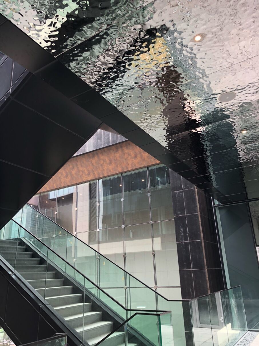 Embossed Stainless Steel Panels Rose Gold Mirror Finish For Column Cover Cladding 201 304 316