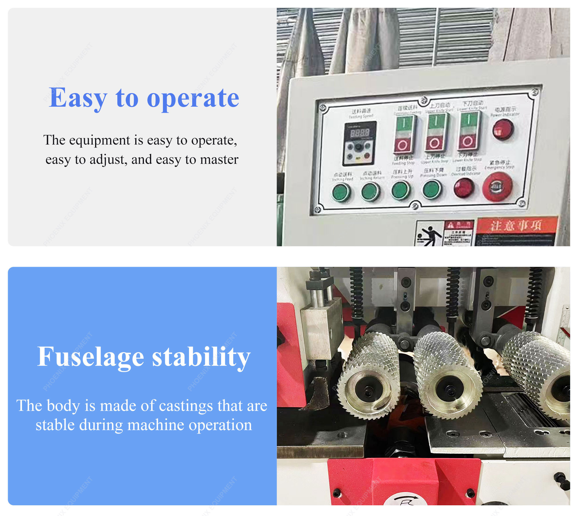 1050mm Working Width Broom Handle Round Rod Milling Machine for Wood Stick Production