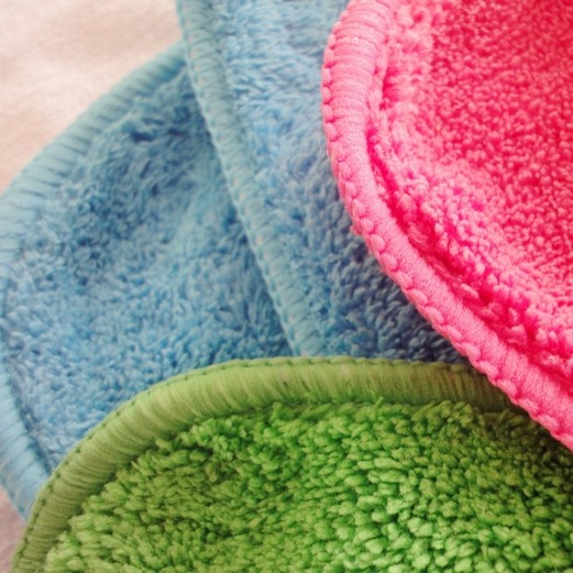 Cute printed cake towels microfiber absorbing water kitchen useage with single side printed
