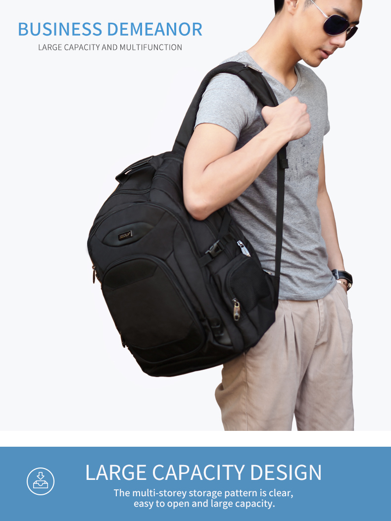 Hot sale men's large capacity waterproof laptop business travel backpack Bag