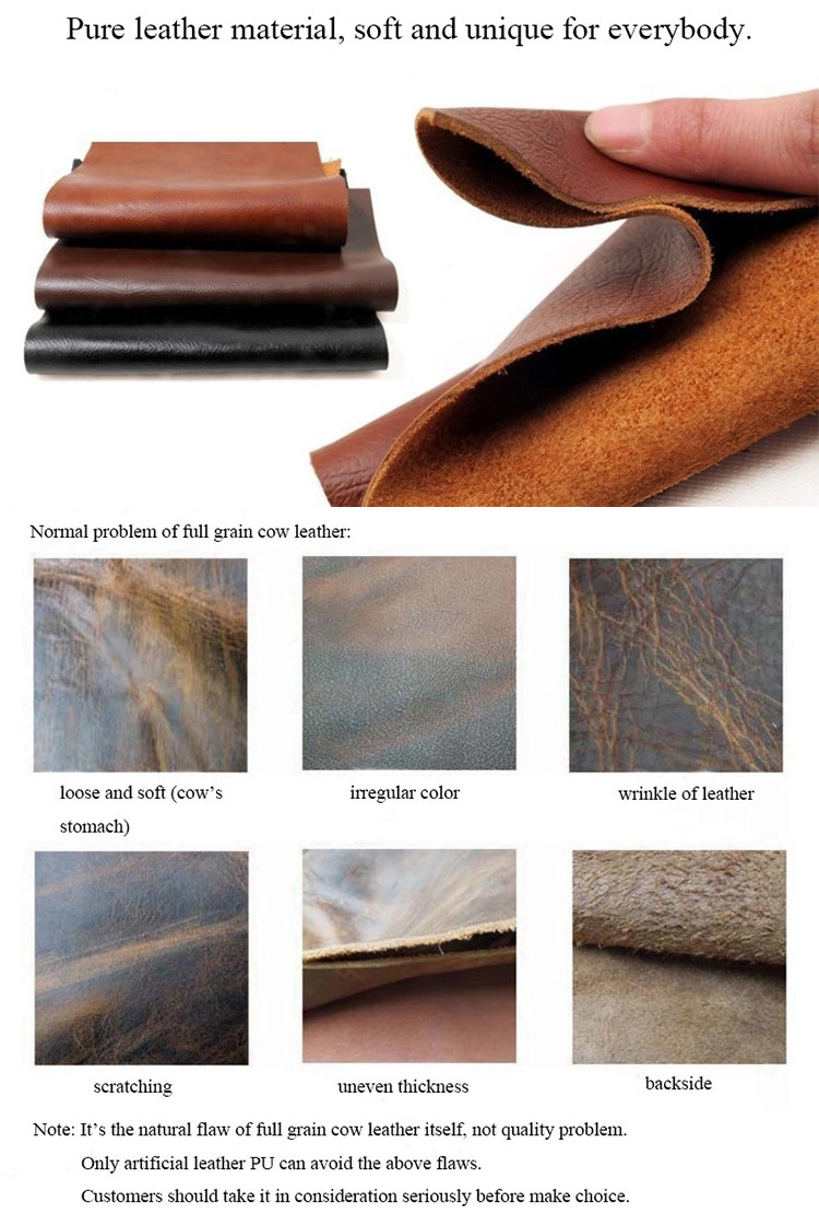 18.5cm Handmade Leather Cuffs