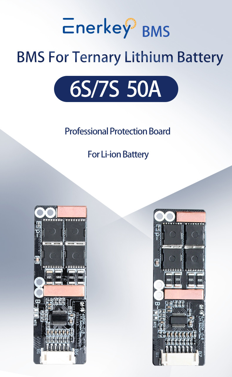 High Voltage BMS 6S 7S 50A Lithium Battery BMS For Electric Bicycle Bms Power