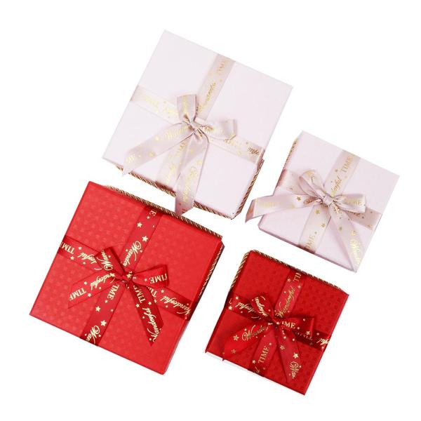 Coated Paper Christmas Eve Apple Chocolate Gift Box Cardboard Candy Packaging Paper Boxes