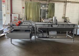 China 4.8KW Automatic Vegetable Washer 220V / 380V Lettuce Cleaning Machine wholesale