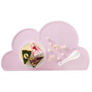 China Toddler Cloud Shaped Silicone High Chair Placemat Waterproof wholesale