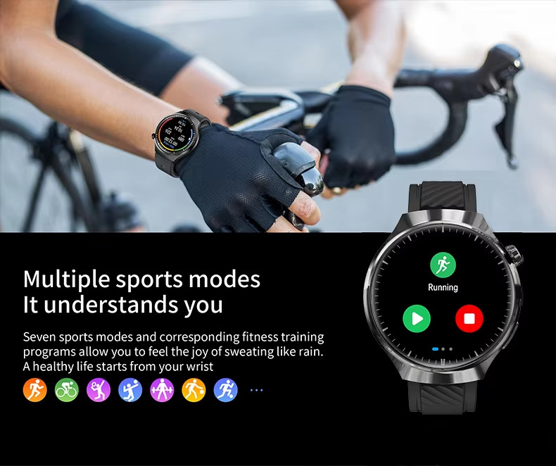 Custom Gps Outdoor Smart Watch Health Monitor Fitness Tracker Wristwatch