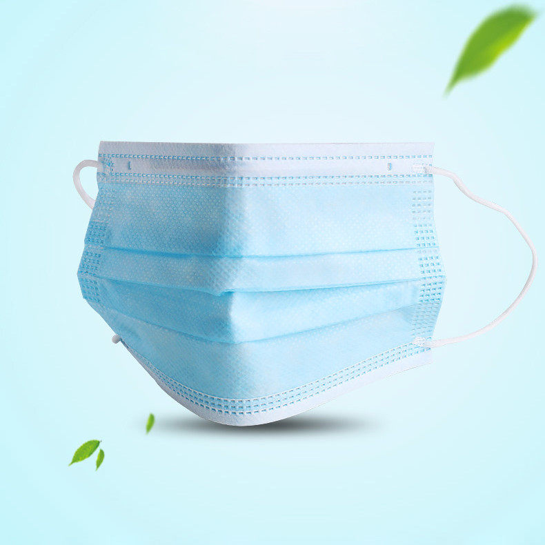 Medical Melt Blown Fabric Protective Disposable Face Mask Three Layers Surgical Medical