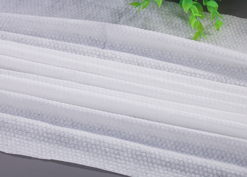 45g/M² Raw White Spunlace Non Woven Fabric For Wet Wipes