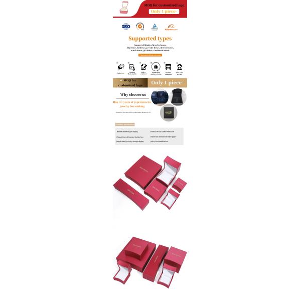 Eye-Catching Arc-Shaped PU Leather Jewelry Storage Organizer Luxury Box Package