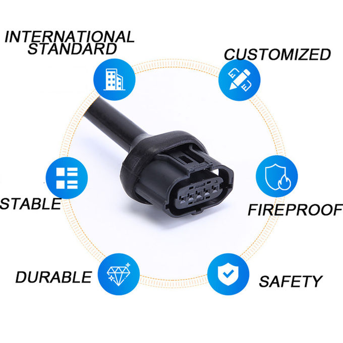 5Pin Male To Female Cable PVC Copper Waterproof Electric Cable