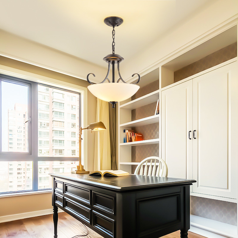 Modern Black Chandelier For Dining Hall Hallway Study Hotel Installed Light(WH-CI-159)