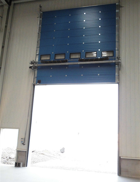 High Speed Industrial Sectional Doors Safe 40mm Insulated Sandwich Panel