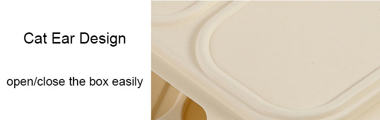 4 Compartment Disposable Corn Starch Tray Biodegradable Food Container