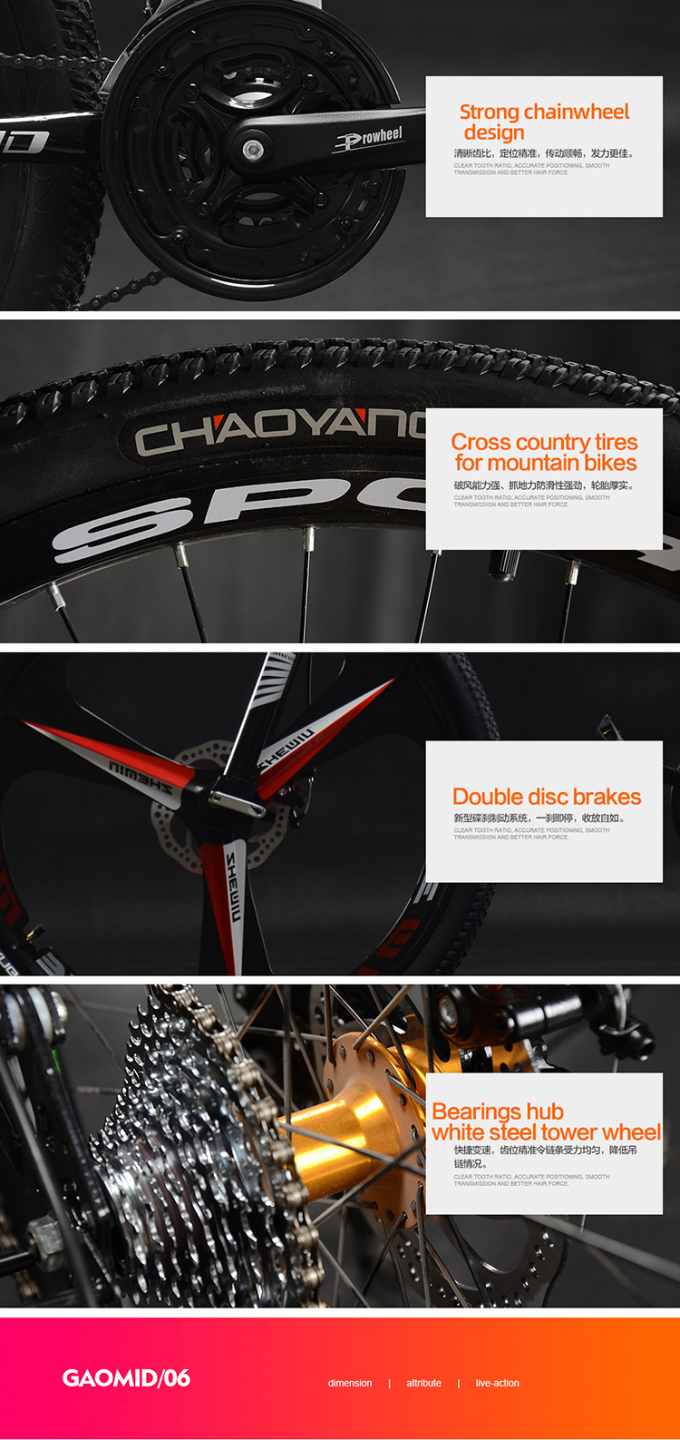 DIRT JUMP Mountain Bike for Man 24 26 Inch Lightweight Aluminum Alloy Frame Bicycle Customized OEM Load Capacity 150KG