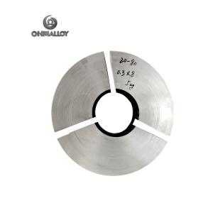 China Ribbon Shape Nichrome Alloy Annealing Ni80Cr20 Flat Wire For Heating System wholesale