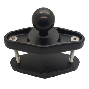 China 0.55kgs 147mm Adjustable Aluminum Ball Mount Diamond Base 1.5inch For Motorcycle wholesale