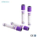 CE ISO Disposable Serum Blood Collection Tube Purple 2ml 3ml 4ml 5ml EDTA K2 K3