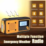 Long Battery Life Emergency Radio Durable Plastic Design for Essential Emergency