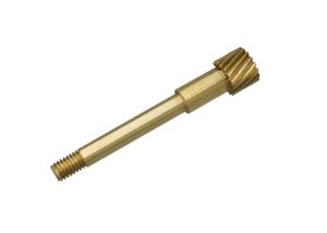 China Industrial Small Helical Spline Shaft 16 Teeth M0.3 CuZn39Pb3 8D 10095-88 wholesale