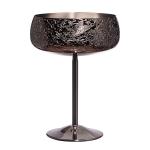Unbreakable Stemmed Wine Glass Novelty Portable Gunmetal Black