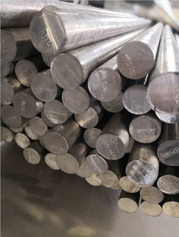 T6 7075 Aluminum Round Bar / Aluminium Round Rod For Ordnance Industries