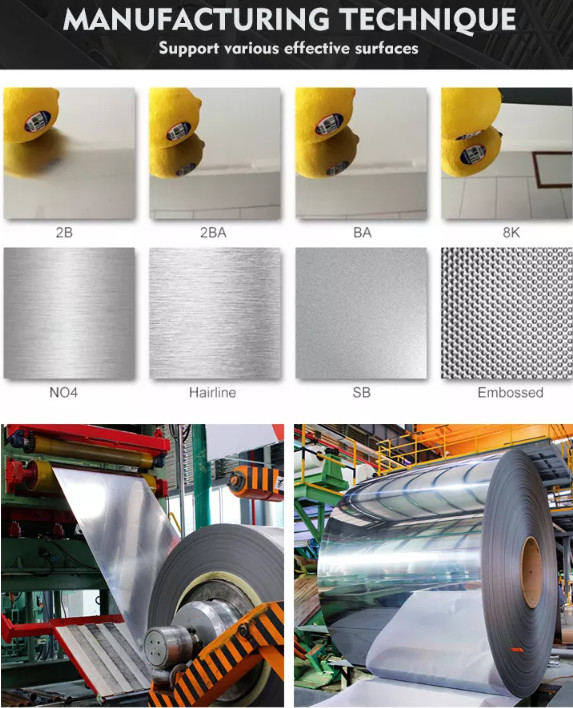 BA Finished Stainless Steel Coils 430 201 Stainless Steel Sheet