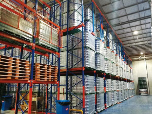 Powder Coated Heavy Duty Industrial Storage Racks , Warehouse Storage Rack