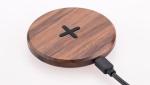 Round Qi Standard Universal Wood / Bamboo Wireless Charger Charging Pad
